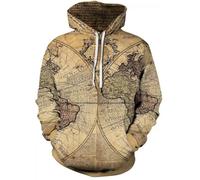Men'S Sweatshirt Retro Fashion Sport Casual Hoodie 3D Digital Printing Trend Long-Sleeved Sweatshirts DD-08 XL