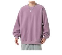 Men'S Sweatshirt Sport Fashion Casual Pullover Urban Youth Personality Trend Long Sleeves Sweatshirts I-Purple XL