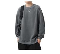 Men'S Sweatshirt Sport Fashion Casual Pullover Urban Youth Personality Trend Long Sleeves Sweatshirts J-Dark Grey XL
