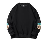 Men'S Sweatshirt Urban Youth Personality Trend Long Sleeves Sweatshirts Casual Sport Fashion Pullover A-Black 3XL