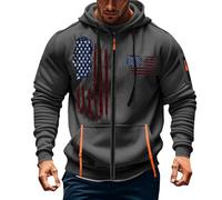 Men's Sweatshirt with Zip, Hoodie Jacket Men's Comfortable Pullover Fashionable Hoodies Casual Jumper Sports Hoodie Transition Jacket Leisure Training Jacket Warm Cardigan Sports Jackets, darkgray, XL