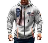 Men's Sweatshirt with Zip, Hoodie Jacket Men's Comfortable Pullover Fashionable Hoodies Casual Jumper Sports Hoodie Transition Jacket Leisure Training Jacket Warm Cardigan Sports Jackets, gray, S