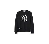 Mens Sweatshirt without Hood New Era TEAM LOGO CREW Black/Black/L