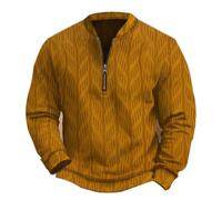 Mens Sweatshirts Clearance Jumpers for Men UK Vintage Knit Print Zip-Up Sweatshirt Long Sleeve Casual Henry Shirts Polos Sweaters Loose Athletic Shirt Tops Baggy Pullover