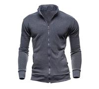 Mens Sweatshirts No Hood | Cardigans For Men Uk Plain Coloured Baseball Jackets For Men Leisure Mens Fleece Jackets Full Zip Extra Comfortable Men Premium Adult Mens Jackets Smart Casual
