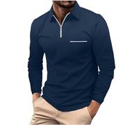 Mens Sweatshirts Quarter Zip Up Slim Pullover Long Sleeve Polos Jumpers Lightweight Workout Comfy Sweatshirt Clearance Quick Dry Performance Tactical Work Golf Stretch Shirts