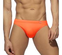 Men's Swim Brief Solid Stretch Swimwear Sexy Low Rise Swim Shorts Elastic Beach Shorts Boxers Underwear Vintage Retro Solid Sport Swimsuit Sexy Bikini Swimwear Orange