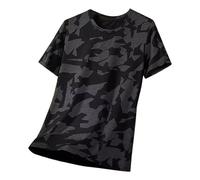 Men's Swim Tee Pack - Summer Thin Loose Mesh Breathable Quick Dry Half Sleeve Sports Top, Swim Shirt (Black, XXXL)