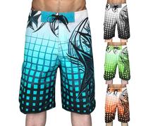 Mens Swim Trunks Brief Mens Long 3/4 Length Knee Short Summer Swim Shorts Board Shorts Quick Dry Surf Beach Big And Tal