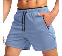 Men's Swim Trunks Shorts Drawstring Zip Pockets Mesh Lining Quick Dry Waterproof Surfing Stretchy Beach Shorts Breathable Swimwear Athletic Workout Going Out Running Fitness UK Size 8 10 12 14 16 18