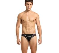 Mens Swimming Briefs Low Rise Swimming Trunks Fitted, Soft Hot Funny Stylish Breathable Elastic Quick Dry Retro Classic Simple Anti-Chlorine Triangle Underpants for Swimming Surfing