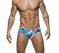 Mens Swimming Briefs Men's Low Rise Swim Briefs with Removable Pad Swimwear Elastic Budgie Smugglers Mens Sexy Swimsuits Board Surf Shorts Trunks Bikini Bottom Print Swim Shorts Bathing Suit Beach