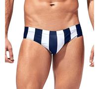 Mens Swimming Briefs Summer Slim Fit Swim Briefs Smart Casual Stretchy Swimwear Quick Dry Designer Beach Trunks Plain Colour Low Waist Boardshorts Holiday Bikini Bottom for Men