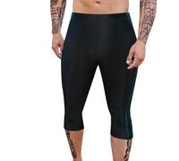 Mens Swimming Leggings UPF 50+ Long Swim Pants Stretch Water Surfing Swim Tights Sun Protection Rash Guard Trousers for Snorkelling Diving