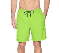 Mens Swimming Shorts 38 Waist Knee Length Waterproof Board Shorts Men's Swim Shorts Stretchy 2 in 1 Board Shorts with Zipper Pockets Gifts for Him Travelling Essentials