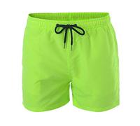Mens Swimming Shorts Beach PantsShorts Casual Bodybuilding Summer Solid Color Mens Fitness Men's Stretchy Swimshorts Swim Trunk Swimming Costume with Shorts Mid-Long Swim Trunks for Men Mint Green
