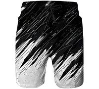 Mens Swimming Shorts Dinosaur Plus Size Swim Shorts with Pockets Men's Swim Shorts 9 Inch Inseam Long Board Shorts with Compression Liner Cargo Pocket 60th Birthday Gifts for Men Holiday