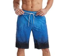 Mens Swimming Shorts Grey Plus Size Swimming Trunks Men's Swim Shorts Beach Shorts Sun Protection Surfing Board Shorts with Compress Wedding Gifts Deal of The Day