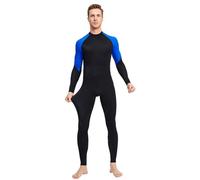 Men's Swimsuit, Long Jumpsuit, Snorkel Suit, Swimming Trunks, Protective Clothing, Men's Stretch, Full Body Wetsuit, Long Full Body Diving Suit, Quick-Drying Swimwear, blue, XXL