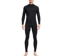 Men's Swimsuit, Long Jumpsuit, Snorkel Suit, Swimming Trunks, Protective Clothing, Men's Stretch, Full Body Wetsuit, Long Full Body Diving Suit, Quick-Drying Swimwear, black, M