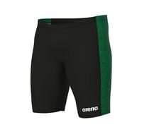 Men's Swimwear Arena Abstract Tiles Jammer Swim Shorts in Black