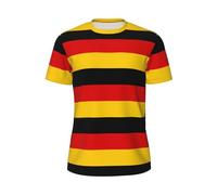 Men's T-Shirt 3D Printed Novelty Germany Flag Graphics T Shirt Adults Funny Crewneck Tees Unisex Fashion Graphic Short Sleeve Tee Casual Summer Top S-6XL