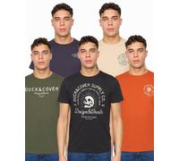 Duck And Cover Caplaz 5Pk T-Shirts Men's | T-Shirt | Assorted | UK Size Small