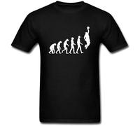 Men's T-Shirt Archie Design The Evolution of Basketball Black 3XL
