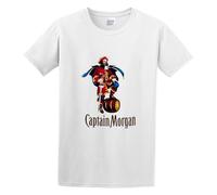 Men's T Shirt Attmye Captain Morgancaptain Morgans Classic Style White XL