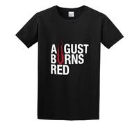 Men's T Shirt August Burns Red Band Logo Double Stitch Sleeves and Hem Black 3XL