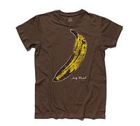 Men's T-Shirt Banana Inspired by Andy Warhol and to Velvet Underground - Chocolate, M