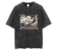 Men's T-Shirt Berserk Manga Guts Graphic Print Pullover Men Street Retro Washed T-Shirt Oversized Short Sleeve Tee Shirt Unisex Y2K Style