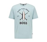 Men's T-Shirt Boss Tylan in Turquoise