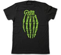 Men's T Shirt Breaking Bad Jesse Pinkman T-Shirt Neon Skeleton Grenade Walter White Meth Tee Black 3XL