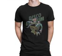 Men's T-Shirt Creates an Artist Things to Emotion Evoke Casual Cotton Tees Short Sleeve Disco Elysium Revachol RPG Game T Shirt Black