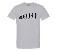 Men's T-Shirt Crew Neck Organic Cotton Evolution VR Games Video Games Gaming Gamer Grey