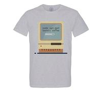 Men's T-Shirt Crew Neck Organic Cotton Sudo apt-get Install Coffee Loading Programming