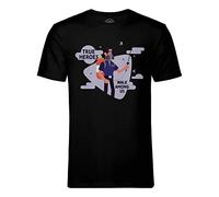Men's T-Shirt Crew Neck Organic Cotton True Heroes - Bug Killer Job Hero Pest Control Black