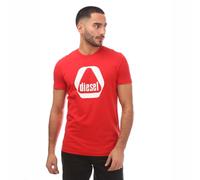 Men's T-Shirt Diesel T-Diegor 7-E Short Sleeve in Red