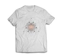 Mens T-Shirt Divine Vitruvian Man Leonardo Da Vinci Sacred Geometry S White