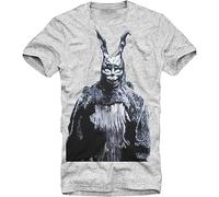 Mens T-Shirt Donnie Darko Frank Rabbit Skull DVD Blue Ray Wake up 23 Grey Size S