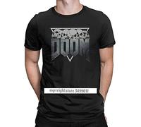 Men's T-Shirt Doom Eternal Cotton Tee Shirt Fitness Game Conan Barbarian Thulsa Snake Cult T Shirt Streetwear Printed Black