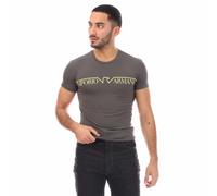 Men's T-Shirt Emporio Armani Crew Neck Short Sleeve Slim Fit in Grey