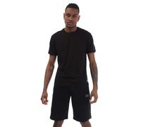 Men's T-Shirt Emporio Armani EA7 Logo Series Cotton-Jersey Regular Fit in Black