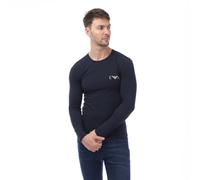 Men's T-Shirt Emporio Armani Slim-Fit Long Sleeve in Blue