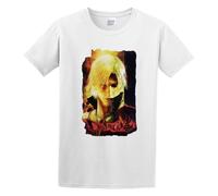 Men's T-Shirt Feel Soft Devil May Cry Men'Sblack Grunge Stare Pure Cotton is More Hygroscopic White