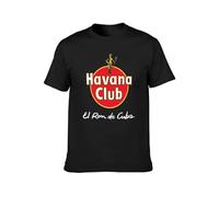 Men's T-Shirt Feel Soft Fashion Havana Club Graphic Soft and Light Black XXL