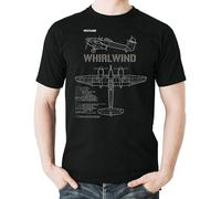 Men's T-Shirt Feel Soft Flyingraphics Aviation Themed T-Shirt Westland Whirlwind Fighter Do not Bleach Black 3XL