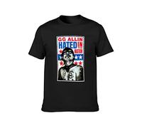 Men's T-Shirt Feel Soft Gg Allin Hated in The Nation Punk Rock Soft and Light Black