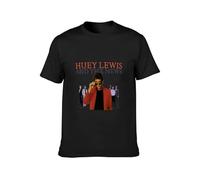 Men's T-Shirt Feel Soft Huey Lewis and The News Do not Bleach Black XXL